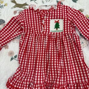Stitchy Fish Christmas pajama Dress